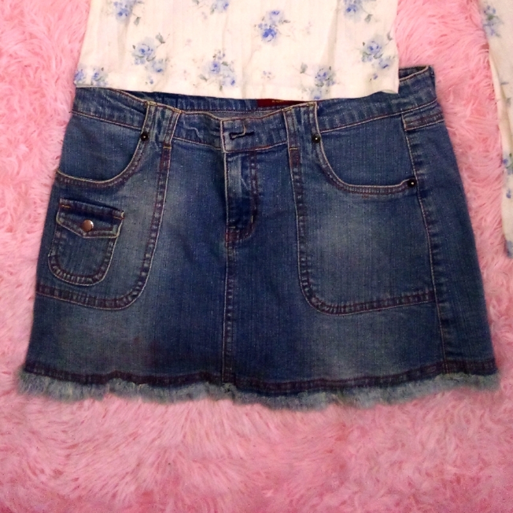 Denim Mini Skirt